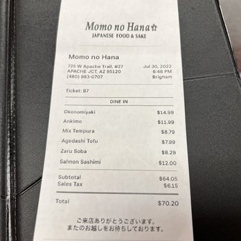 Momo no Hana - Sushi Bars Near Me - Apache Junction, Arizona