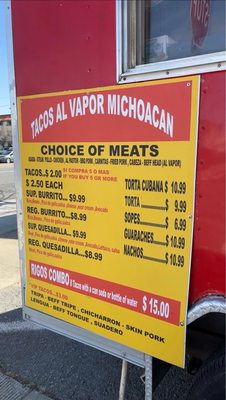 Menu photo 3 Tacos Al Vapor Michoacan Millbrae, CA Menu photo 3 Tacos Al Vapor Michoacan Millbrae, CA