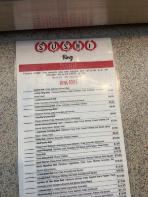 Menu photo 1 Sushi Ring Colorado Springs, CO Menu photo 1 Sushi Ring Colorado Springs, CO