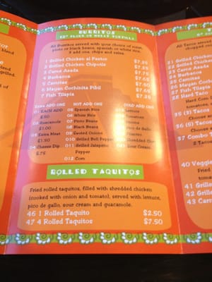 Menu photo 7 Taco Maya Exton, PA