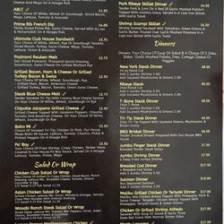 Lakefront Bar & Grill - Menu