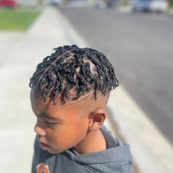 Payd 2 Fade Barber Shop - Fresh kids twist braids with a clean taper fade at Payd 2 Fade in Murrieta CA. Best kids braid barber near me -- walk-ins welcome!