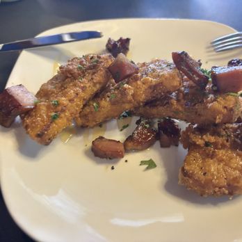Green Door On 8th - Fried smoked gouda wedges with applewood smoked bacon - American Near Me - Brooksville, Florida Green Door On 8th - Fried smoked gouda wedges with applewood smoked bacon - American Near Me - Brooksville, Florida