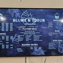 Blume & Flour - Menu