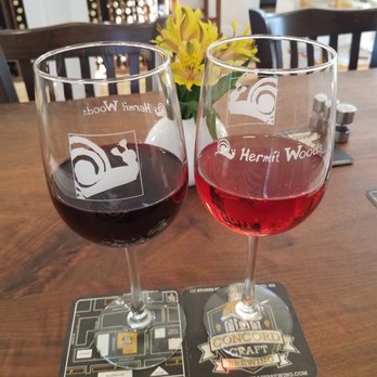 Hermit Woods Winery & Eatery - Petite Blue and Strawberry Rhubarb wines - Wine Tasting Room Near Me - Meredith, New Hampshire Hermit Woods Winery & Eatery - Petite Blue and Strawberry Rhubarb wines - Wine Tasting Room Near Me - Meredith, New Hampshire