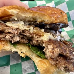 Shroom burger. Good, but was not cooked fresh.