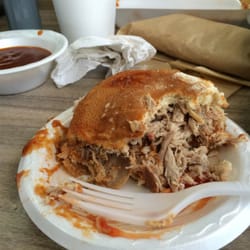 Hickory Hut BBQ - BBQ sandwich.