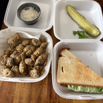 Lucky Wishbone - Got gizzards they are good bit too much pepper. But tender and nicely done - Burgers Near Me - Anchorage, Alaska
