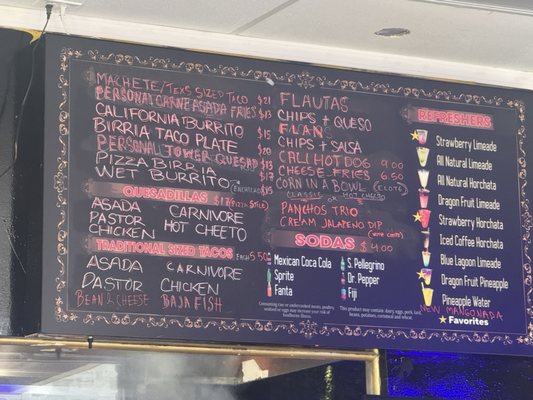 Menu photo 1 APARICIO'S Leander, TX