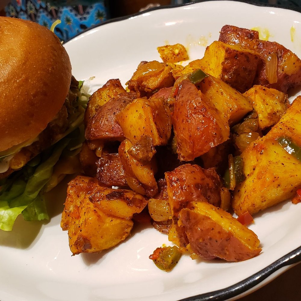 Zaca Cafe - Veggie Burger and Home Fries (Extremely Good) - Coffee & Tea Near Me - Brooklyn, New York Zaca Cafe - Veggie Burger and Home Fries (Extremely Good) - Coffee & Tea Near Me - Brooklyn, New York