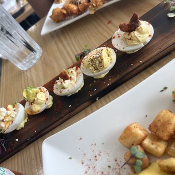 Toast To That - Deviled egg flight - Breakfast & Brunch Near Me - Clute, Texas Toast To That - Deviled egg flight - Breakfast & Brunch Near Me - Clute, Texas