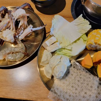 dPot Unlimited - My veggies and seafood selection - Hot Pot Near Me - Irvine, California