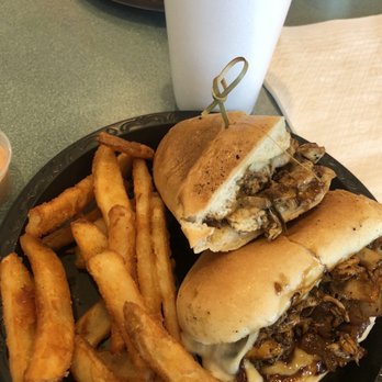 Angus Grill - Sweet Onion teriyaki chicken sub & regular fries. The sauce was delicious! the chicken and fries were well seasoned and nice and hot! - Burgers Near Me - Winterville, North Carolina