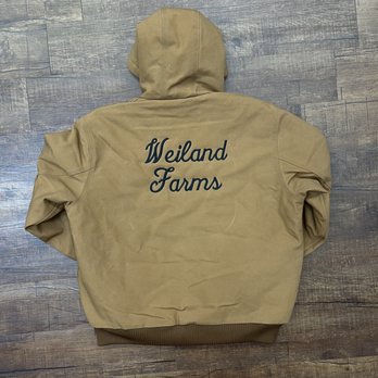 Jupmode - Weiland Farms embroidered Carhartt jacket - Screen Printing/T-Shirt Printing Near Me - Toledo, Ohio