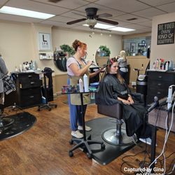 MarShels Hair and Nail Studio - The owner satisfying a customer.