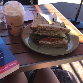 Wildflower - Tuna sandwich and peach smoothie - Breakfast & Brunch Near Me - Gilbert, Arizona