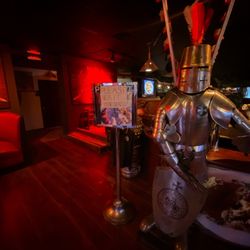 Pierogi Grill - Cool knights greet you when in the inside by host stand