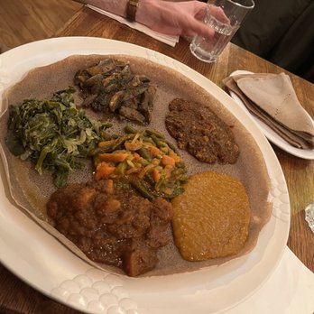 Mesobrestaurant.Com - Vegetarian Sampler Combo for Two - Ethiopian Near Me - Montclair, New Jersey