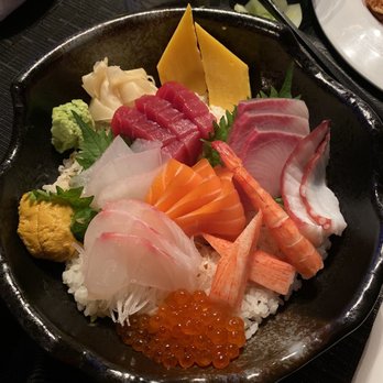 Kashi - Chirashi and I added Ikura and Uni because I know how to live - Japanese Near Me - Bellmore, New York