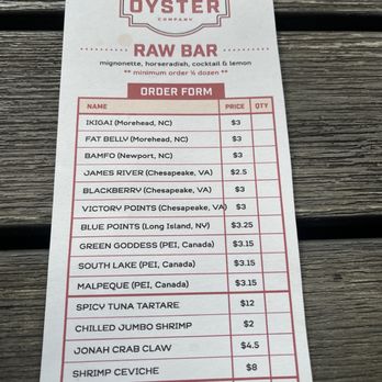 Standard Oyster Company - Raw bar menu - Seafood Near Me - Hickory, North Carolina Standard Oyster Company - Raw bar menu - Seafood Near Me - Hickory, North Carolina