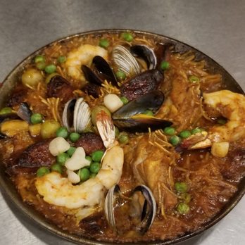 Estrella Restaurante - A special treat for the hard working staff- A Mariscal Fideua al horno - Mexican Near Me - Cabo San Lucas, BCS
