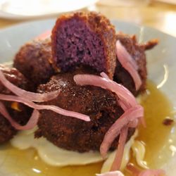 Dirty Birds - Blue corn hush puppies