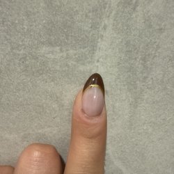 Lemon Drop Nail Bar - Debris lump in my nail.