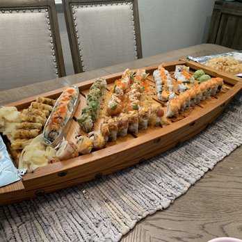 Sumo Sushi - My whole sushi boat and we've enjoyed it in our home!!! - Japanese Near Me - Roseville, California Sumo Sushi - My whole sushi boat and we've enjoyed it in our home!!! - Japanese Near Me - Roseville, California