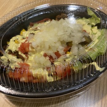 Pollo Tropical - This was Vegan Tropichop until I unknowingly added the curry mustard sauce which contains egg for who knows why. - Fast Food Near Me - Greenacres, Florida Pollo Tropical - This was Vegan Tropichop until I unknowingly added the curry mustard sauce which contains egg for who knows why. - Fast Food Near Me - Greenacres, Florida