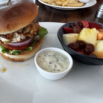 Redfish Grill - Grouper burger - Seafood Near Me - Captiva, Florida Redfish Grill - Grouper burger - Seafood Near Me - Captiva, Florida