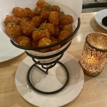 Phil’s - The best tots I ever had.  Honey Siracha.. OMG. - American Near Me - Thousand Oaks, California