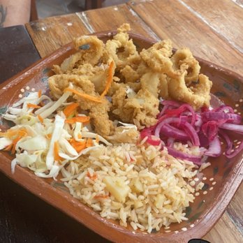 La Lomita - Calamari was amazing. Love the pickled onions which seems to be a thing in IM. - Seafood Near Me - Isla Mujeres, ROO La Lomita - Calamari was amazing. Love the pickled onions which seems to be a thing in IM. - Seafood Near Me - Isla Mujeres, ROO