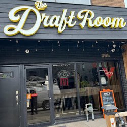 The Draft Room - Very nice signage, parking across the street.