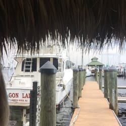 Chickee Bar - City dock is the view on Naples Bay