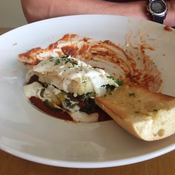 Outer Clove Restaurant - We were so excited to eat our food that I didn't take before pictures. Vegetarian moussaka. - International Near Me - Nelson, British Columbia