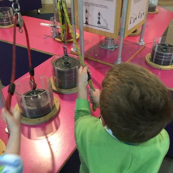Bay Area Discovery Museum - Experiencing weight and he got to flex his muscles. - Children's Museums Near Me - Sausalito, California