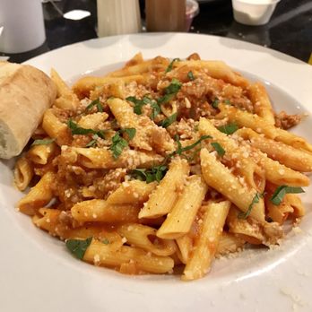 Via Lago - Lunch time Penne with sausage and vodka sauce! - Sandwiches Near Me - Lexington, Massachusetts