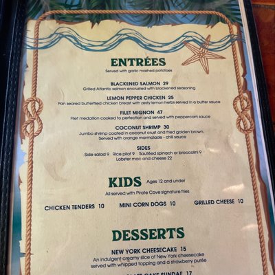 Menu photo 3 Pirate Cove Restaurant Needles, CA