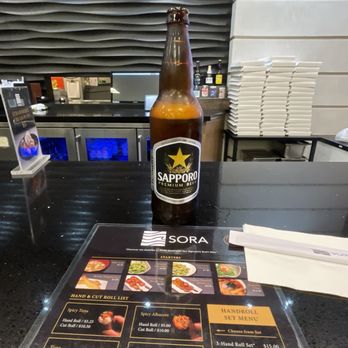 Sora Sushi - Really liked the dark Sapporo beer - Sushi Bars Near Me - Bell Gardens, California