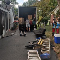 John Scott Moving - Guys getting the work done!  They put in thoughtful effort to protect the home we were leaving and the home we were moving into.