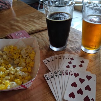 Western Red Brewing - Complimentary popcorn and cards while enjoying a couple beers. - Breweries Near Me - Poulsbo, Washington