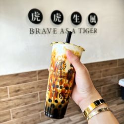 Tiger Sugar - #1 Black Sugar Boba Milk with Cream Mousse