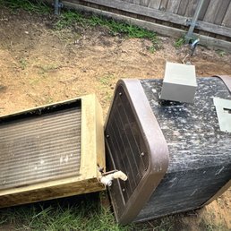 This is how he left old equipment.