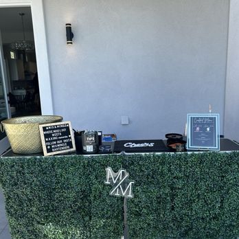 Mix and Mingle - Nik's set up at our party with a customized menu to match our theme! - Bartenders Near Me Mix and Mingle - Nik's set up at our party with a customized menu to match our theme! - Bartenders Near Me