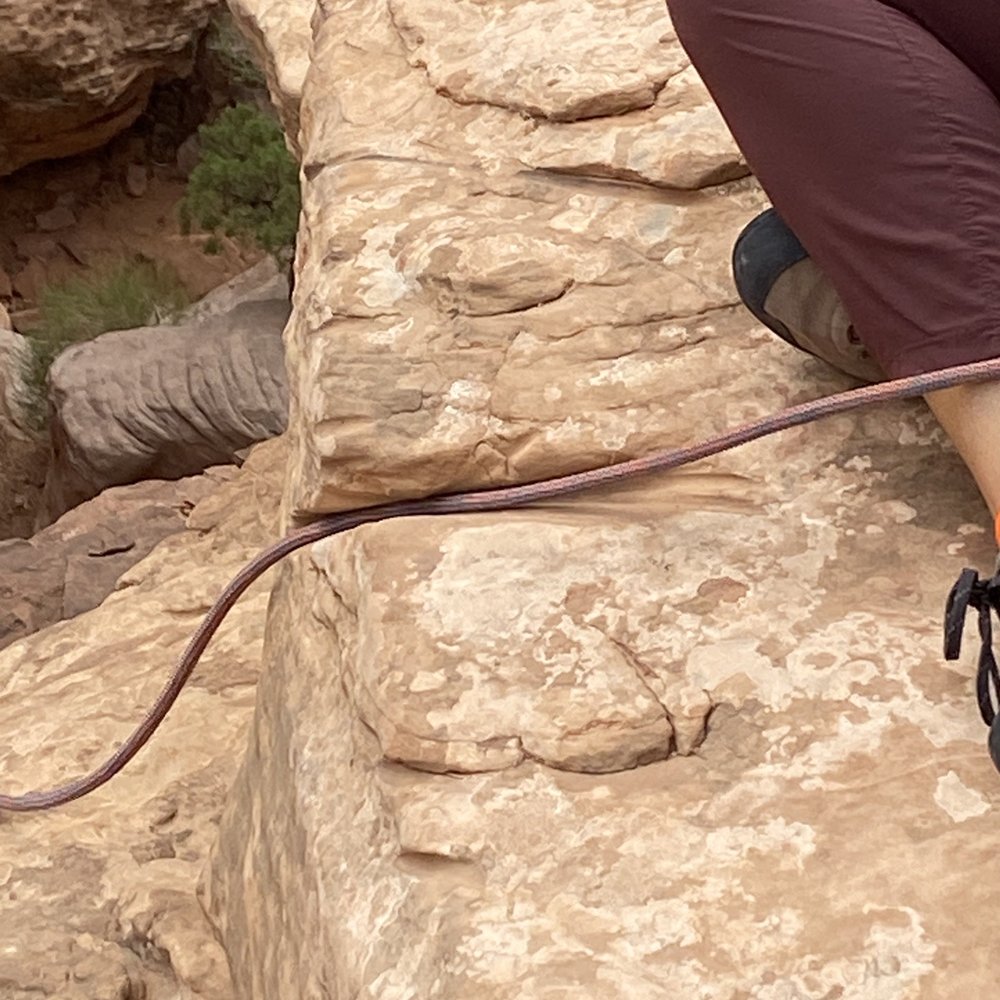 Moab Cliffs & Canyons - grooves worn into the rock at the top of the entrance/exit to our adventure - Climbing Near Me - Moab, Utah Moab Cliffs & Canyons - grooves worn into the rock at the top of the entrance/exit to our adventure - Climbing Near Me - Moab, Utah