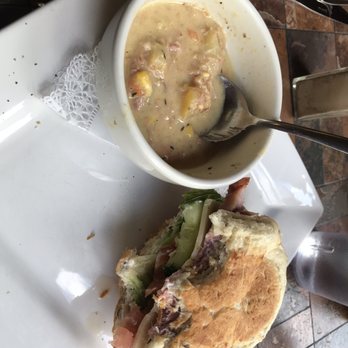 Vi's For Pies - Ham and Swiss with pulled pork chowder.  Delicious. - Desserts Near Me - Edmonton, Alberta