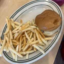 Dallas Hot Wieners - Cheeseburger and fries