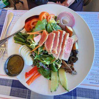 Bistro St Germain - Nicoise Ahi Salad. Best around! - French Near Me - Seal Beach, California Bistro St Germain - Nicoise Ahi Salad. Best around! - French Near Me - Seal Beach, California