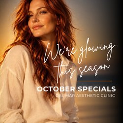 Del Mar Aesthetic Clinic - From Sculptra for collagen, to botox and peels to help you glow. October brings your favorite DMAC treatments to rejuvenate and refresh.