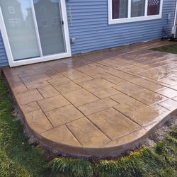Neighborhood Concrete - Stamped concrete patio in Farmington
